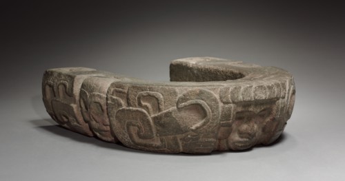 Yoke, c. 600-900. Mexico, Classic Veracruz Style, 7th-10th Century. Stone; overall: 41.5 x 38.5 x