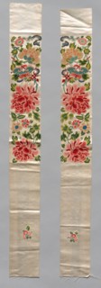 Sleeve Bands, 1880 - 1940. China, late 19th - 20th century. Embroidery, silk; average: 82.3 x 9.5