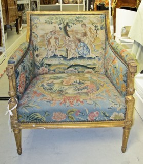 Embroidered Back and Seat for Chair, late 1600s. France, back: late 17th century; seat: 18th