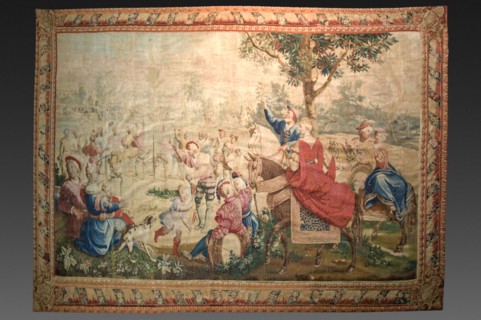Month of May: Scene of May Day Festival, 1723-1774. Gobelins (French), Michel Audran (French,
