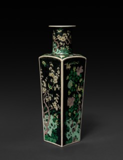 Club-shaped Vase, 1662-1722. China, Qing dynasty (1644-1912), Kangxi reign (1661-1722). Porcelain;