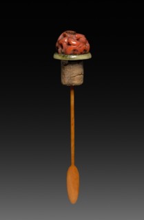 Snuff Bottle (stopper), 1661-1722. China, Qing dynasty (1644-1912), Kangxi reign (1661-1722).