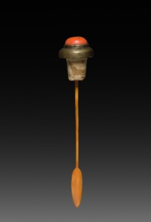 Snuff Bottle with Stopper (stopper), 1723-1735. China, Jiangxi province, Jingdezhen kilns, Qing