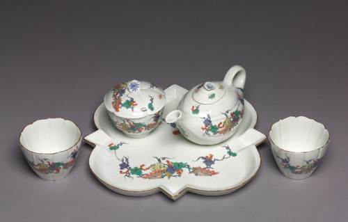 Tea Service (Déjeuner), c. 1730. Chantilly Porcelain Factory (French). Tin-glazed soft-paste