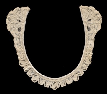 Collar, 1800s. France or Switzerland, 19th century. Embroidery; cotton on linen; overall: 87.6 x 8