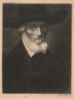 Large Portrait of Thomas Carlyle. Alphonse Legros (French, 1837-1911). Etching and aquatint