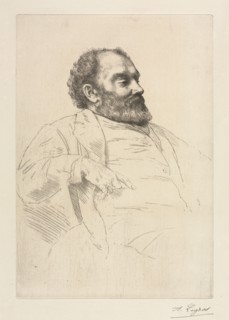 Val Prinsep. Alphonse Legros (French, 1837-1911). Drypoint