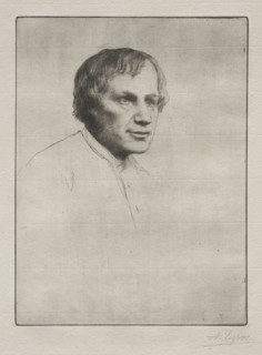 Alfred Stevens. Alphonse Legros (French, 1837-1911). Drypoint