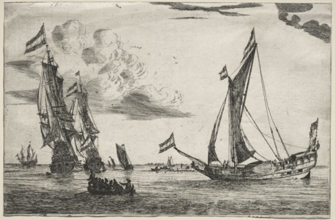 Marine. Abraham Zeeman (Dutch, c.1695/6-1754). Etching