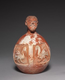 Urn or Jug, 1532. Peru, 16th century. Pottery; overall: 28 x 18.5 x 15.5 cm (11 x 7 5/16 x 6 1/8 in