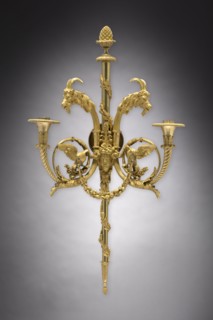 Candle Bracket, c. 1780. France, style of Louis XVI, 18th Century. Gilt bronze; overall: 63.5 x 34