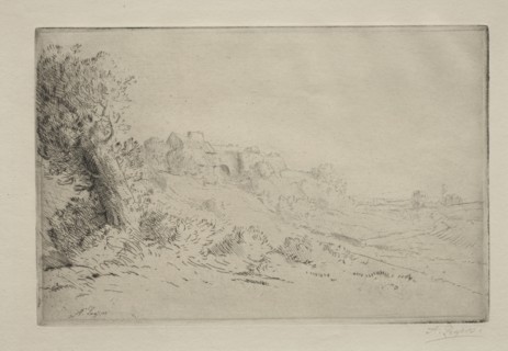 My Farm. Alphonse Legros (French, 1837-1911). Drypoint