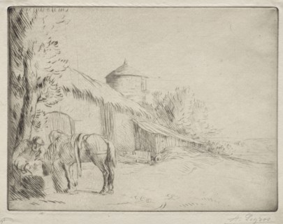 The Watering Place (2nd Plate). Alphonse Legros (French, 1837-1911). Drypoint