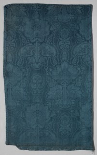 Fragment of Figured Silk for Upholstery, 1700-1750. France, first half of 18th century. Damask and