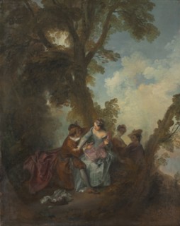 Declaration of Love, c. 1720. Nicolas Lancret (French, 1690-1743). Oil on canvas; framed: 103 x 90