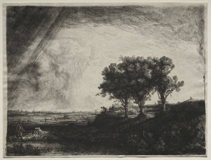 The Three Trees, c. 1770-1844. James Bretherton (British, 1844), copy after Rembrandt van Rijn