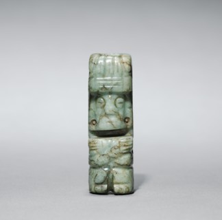 Figurine Pendant, c. 1200-1519. Mexico, Oaxaca, Mixtec style. Jade; overall: 6.1 x 2 x 2.3 cm (2