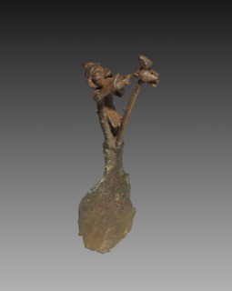 Knife, 1400s-1500s. Peru, Inca Culture, 15th-16th century. Bronze; handle: 8.5 x 3.4 cm (3 3/8 x 1