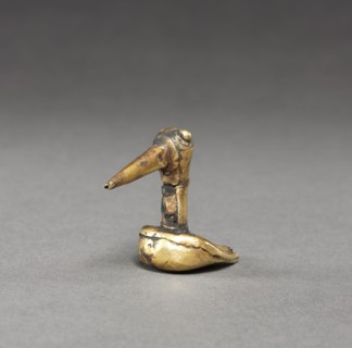 Bird, 1200s-1400s. Peru, North Coast, Chimu Culture, 13th-15th century. Bronze; overall: 3.9 x 2.3