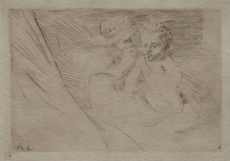 Mab et Cupidon. Alphonse Legros (French, 1837-1911). Drypoint