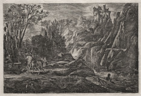 In 1866, this etching, then titled "Une vielle légende," was included in the exhibition of the