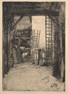 The Lime-burner, 1851. James McNeill Whistler (American, 1834-1903). Etching