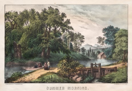 Summer Morning, c. 1838-72. And James Merritt Ives (American, 1824-1895), Nathaniel Currier
