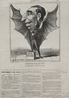 Published in le Charivari (24 March 1869): Actualities (No. 62): I am a bird, see my wings.., 1869.