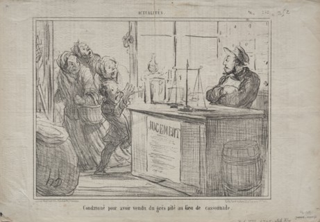 Published in le Charivari (7 December 1855): Actualities (No. 252): Condemned for having sold a