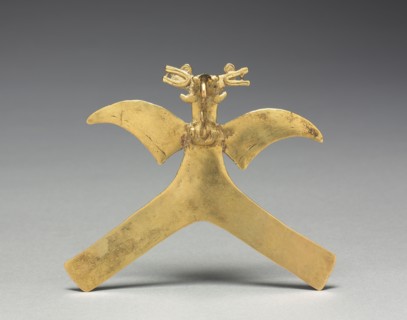 Bird Pendant, c. 1000-1550. Costa Rica, Diquís region, or Panama, 11th-16th century. Cast gold;