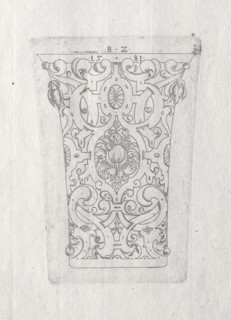 Ornamental Beaker, 1581. Bernhard Zan (German). Engraving