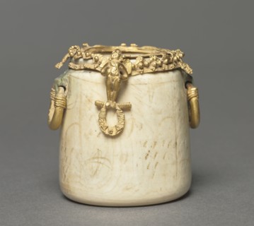 Cosmetic Jar, 500-550. Byzantium, probably Syria, early Byzantine period, 6th century. Ivory and