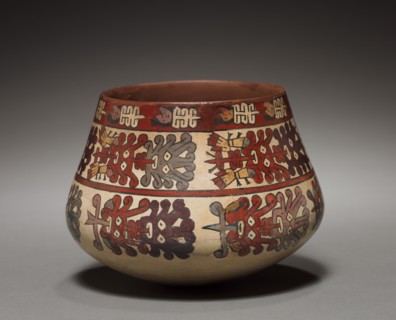Vessel with Abstract Heads, 100 BC-700. Peru, South Coast, Nasca style (100 BC-AD 700). Earthenware