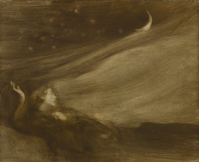 The Contemplator, 1901. Eugène Carrière (French, 1849-1906). Oil on fabric; framed: 47.6 x 57.2 x 5