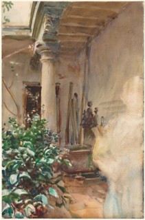 The Patio, 1908. John Singer Sargent (American, 1856-1925). Watercolor with traces of gouache over