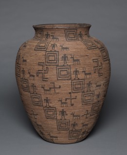 Olla, Late 1800s - 1900s. Southwest, Apache, Western. Basket; diameter: 57.2 cm (22 1/2 in.);