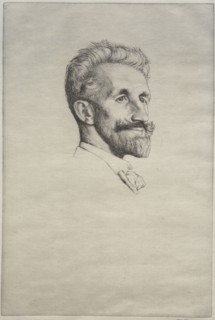 Robert Bontine Cunningham Graham, 1898. William Strang (British, 1859-1921). Etching and drypoint
