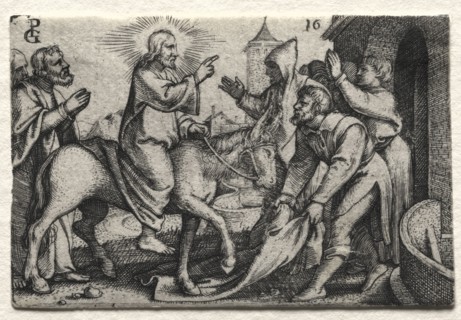 The Life of Jesus Christ:  Christ Entering Jerusalem, c. 1534-35. Georg Pencz (German, c.