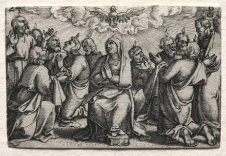 The Life of Jesus Christ:  The Descent of the Holy Ghost, c. 1534-35. Georg Pencz (German, c.