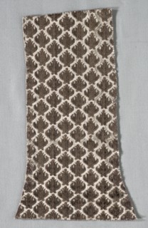Velvet Fragment, late 1500s - early 1600s. Italy, late 16th- early 17th century. Velvet (cut and