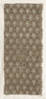 Wool and Linen Compound Textile, 17th century. Spain, 17th century. Natural linen on woolen ground;
