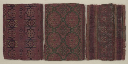 Silk Fragment, 14th century. Spain, Granada, Hispano-Islamic, 14th century. Lampas weave, silk;