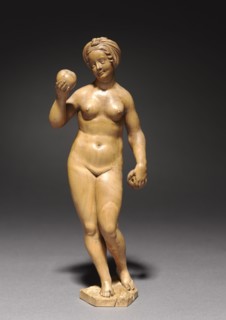 Eve, c. 1535. Daniel Mauch (German, 1477-1540). Boxwood; overall: 17.5 x 6 x 4.5 cm (6 7/8 x 2 3/8