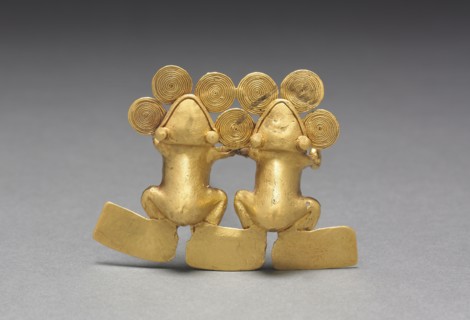 Double Frog Pendant, c. 1000-1550. Western Panama, Veraguas-Gran Chiriquí Style, 11th-16th century.
