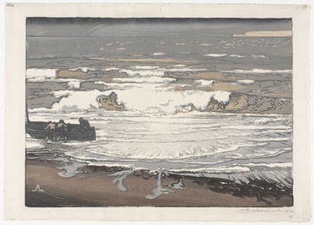 The Breaking Waves, Tide of September 1901, 1901. Auguste Louis Lepère (French, 1849-1918).