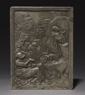 Christ in the Garden of Gethsemane, 1500s. Hans Daucher (German, c. 1485-aft 1538). Kelheim stone