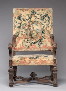 Chair, before 1717. Royal Savonnerie Manufactory, Chaillot Workshops (French, est. 1627). Carved