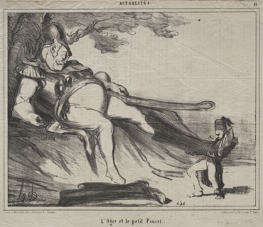 Published in le Charivari (23 June 1854) : The Cossacks for laughter (plate 61): The ogre and his