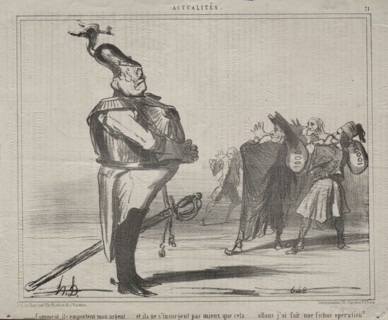 Published in le Charivari (17 June 1854): Actualities (No. 71): Why are they taking away my money..