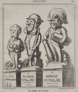 Publsihed in le Charivari (28 April 1868): Actualities (plate 98): Statues of the future, 1868.